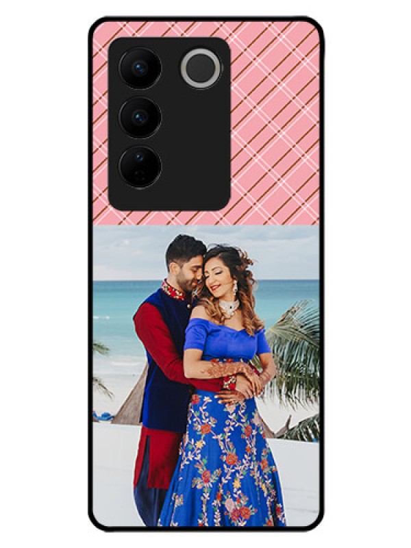 Custom Vivo V27 Pro 5G Personalized Glass Phone Case - Together Forever Design