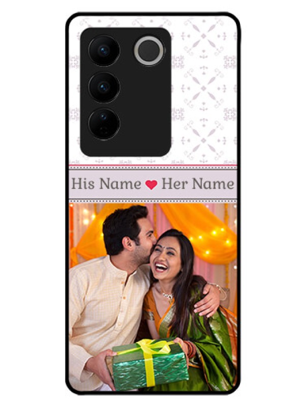 Custom Vivo V27 Pro 5G Custom Glass Mobile Case - with Photo and Ethnic Design