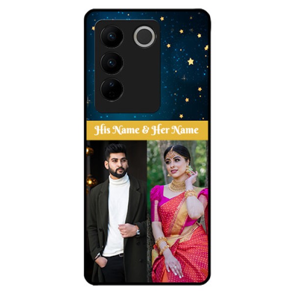 Vivo V27 Pro 5G Custom Glass Phone Case - Galaxy Stars Backdrop Design Vivo V27 Pro 5G Custom Glass Phone Case - Galaxy Stars Backdrop Design