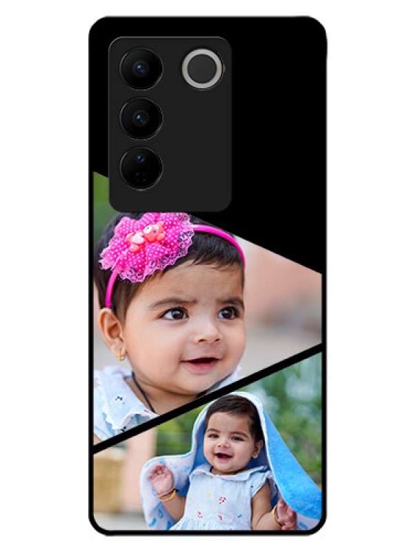 Custom Vivo V27 Pro 5G Custom Glass Phone Case - Semi Cut Design