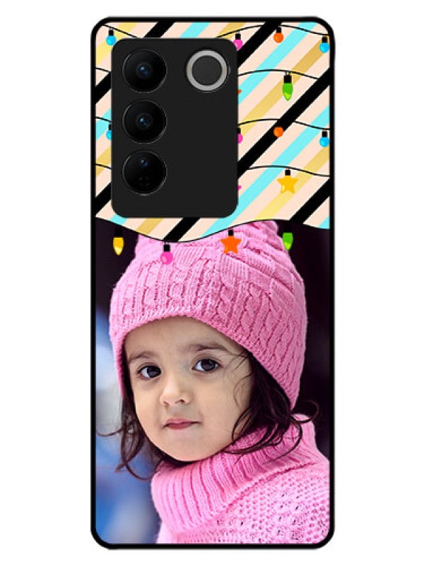 Custom Vivo V27 Pro 5G Custom Glass Mobile Case - Lights Hanging Design