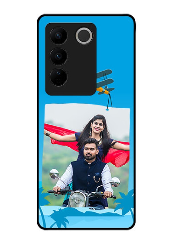 Vivo V27 Pro 5G Custom Glass Mobile Case - Traveller Design
