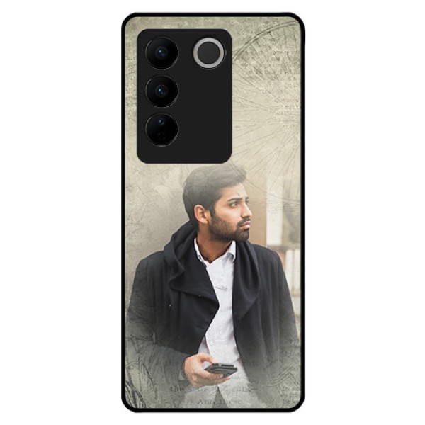 Vivo V27 Pro 5G Custom Glass Phone Case - with vintage design