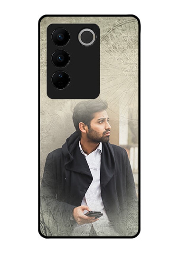 Vivo V27 Pro 5G Custom Glass Phone Case - with vintage design