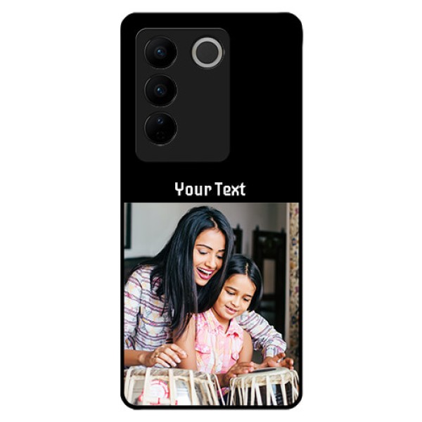Vivo V27 Pro 5G Photo with Name on Glass Phone Case