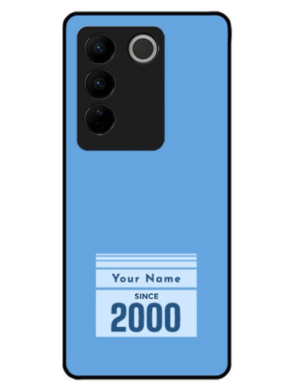 Custom Vivo V27 Pro Custom Glass Mobile Case - Custom Year of birth Design