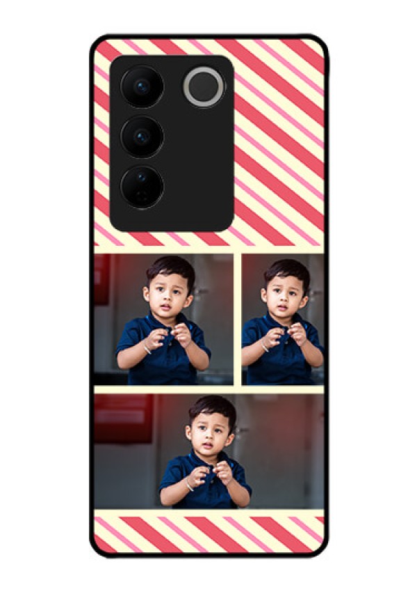 Vivo V27 5G Personalized Glass Phone Case - Picture Upload Mobile Case Design