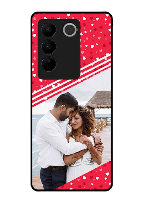 Vivo V27 5G Custom Glass Mobile Case - Valentines Gift Design