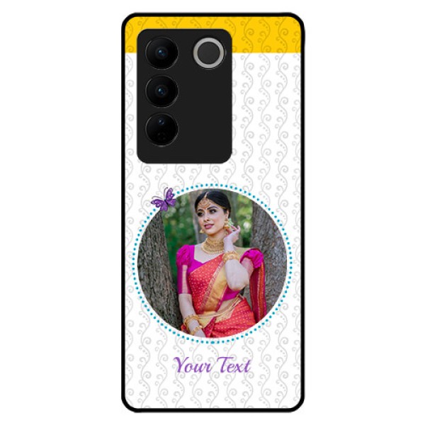 Vivo V27 5G Custom Glass Mobile Case - Girls Premium Case Design