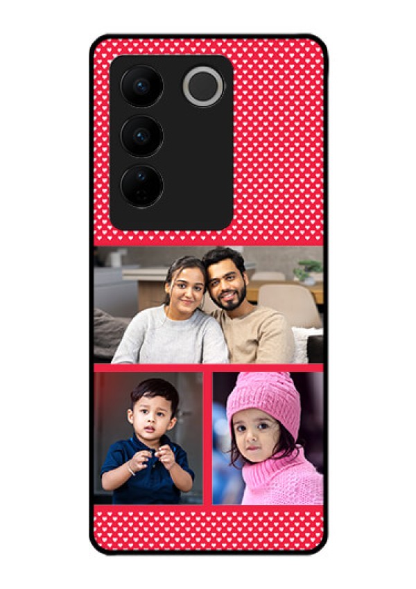 Vivo V27 5G Personalized Glass Phone Case - Bulk Pic Upload Design