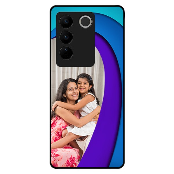 Vivo V27 5G Photo Printing on Glass Case - Simple Pattern Design Vivo V27 5G Photo Printing on Glass Case - Simple Pattern Design