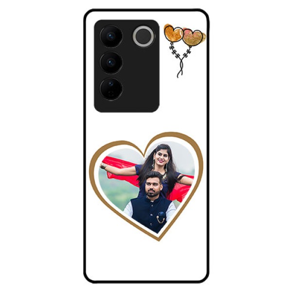 Vivo V27 5G Custom Glass Mobile Case - You & Me Design