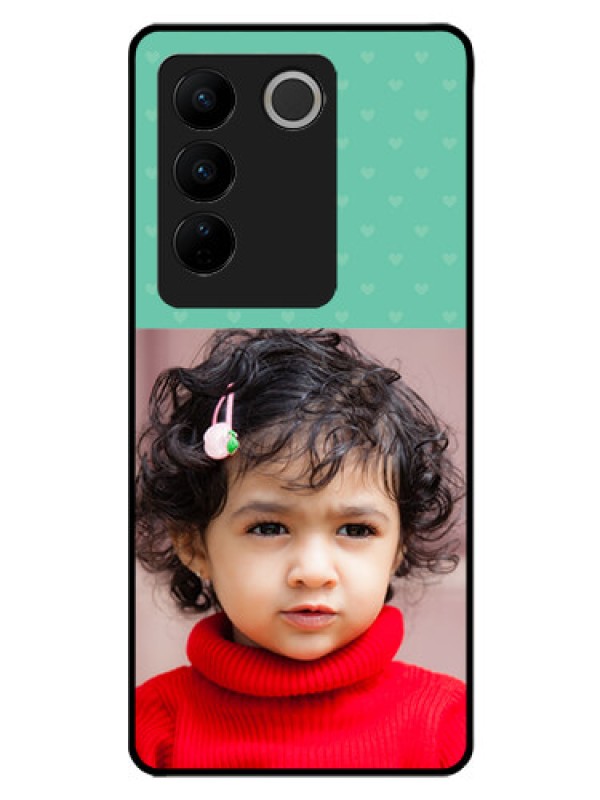 Custom Vivo V27 5G Custom Glass Phone Case - Lovers Picture Design