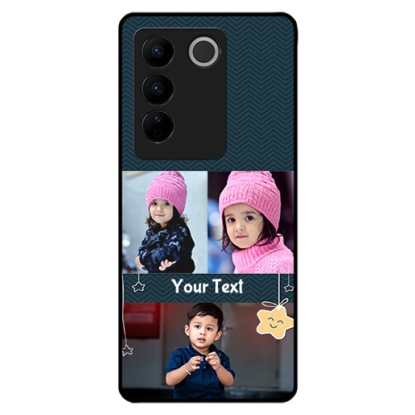 Vivo V27 5G Custom Glass Mobile Case - Hanging Stars Design Vivo V27 5G Custom Glass Mobile Case - Hanging Stars Design
