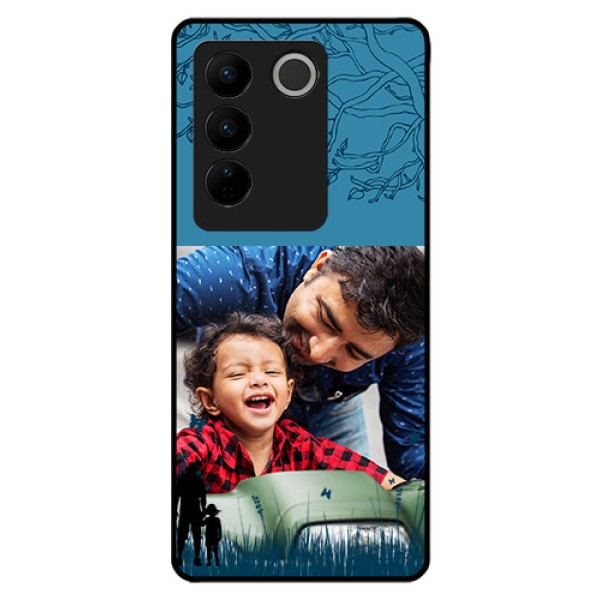 Vivo V27 5G Custom Glass Mobile Case - Best dad design
