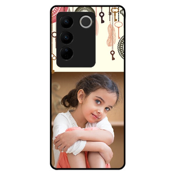 Vivo V27 5G Custom Glass Mobile Case - Boho Style Design