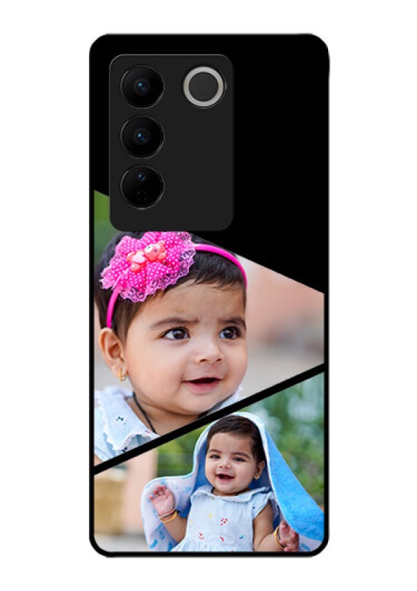 Vivo V27 5G Custom Glass Phone Case - Semi Cut Design