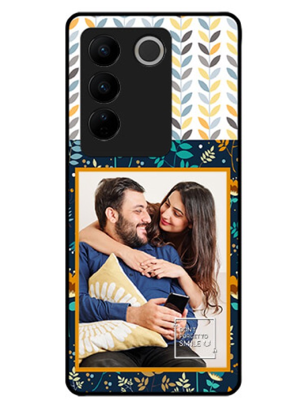 Custom Vivo V27 5G Custom Glass Mobile Case - Pattern Design