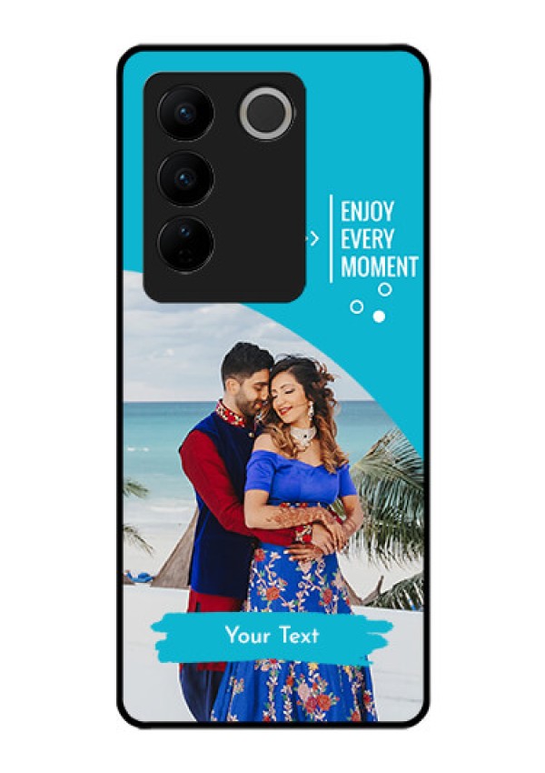 Vivo V27 5G Custom Glass Mobile Case - Happy Moment Design