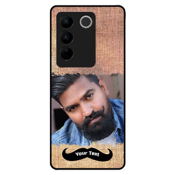 Vivo V27 5G Personalized Glass Phone Case - with Texture Design