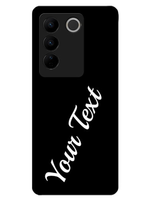 Custom Vivo V27 5G Custom Glass Mobile Cover with Your Name