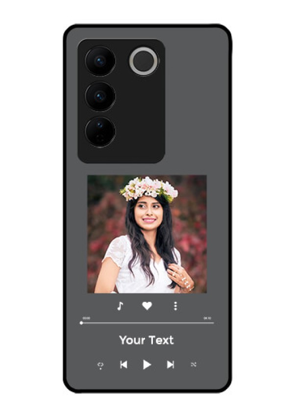 Vivo V27 Custom Glass Mobile Case - Play The Music Design