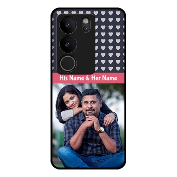 Vivo V29 5G Custom Glass Phone Case - Love Symbols Design