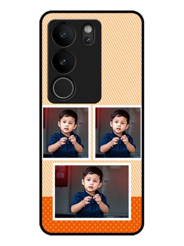Custom Vivo V29 5G Custom Glass Phone Case - Bulk Photos Upload Design