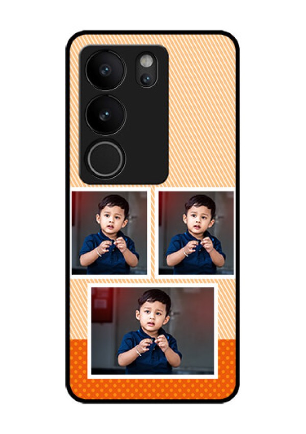 Vivo V29 5G Custom Glass Phone Case - Bulk Photos Upload Design