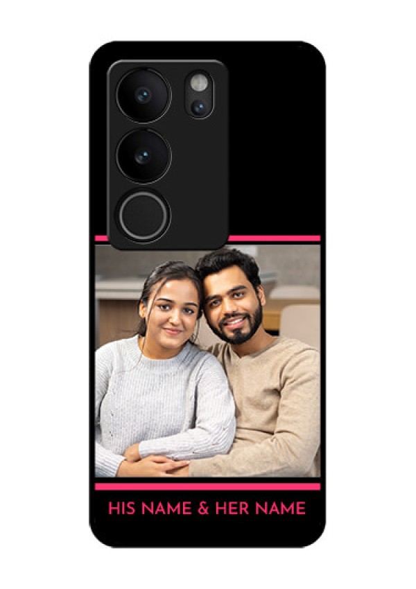Vivo V29 5G Custom Glass Phone Case - With Add Text Design