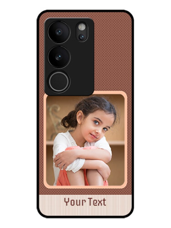 Custom Vivo V29 5G Custom Glass Phone Case - Simple Pic Upload Design