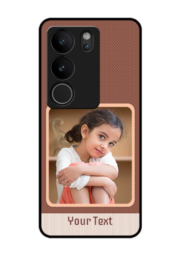 Vivo V29 5G Custom Glass Phone Case - Simple Pic Upload Design