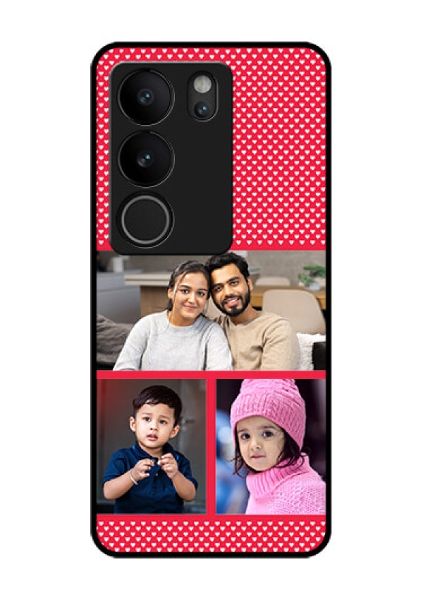 Vivo V29 5G Custom Glass Phone Case - Bulk Photo Upload Design