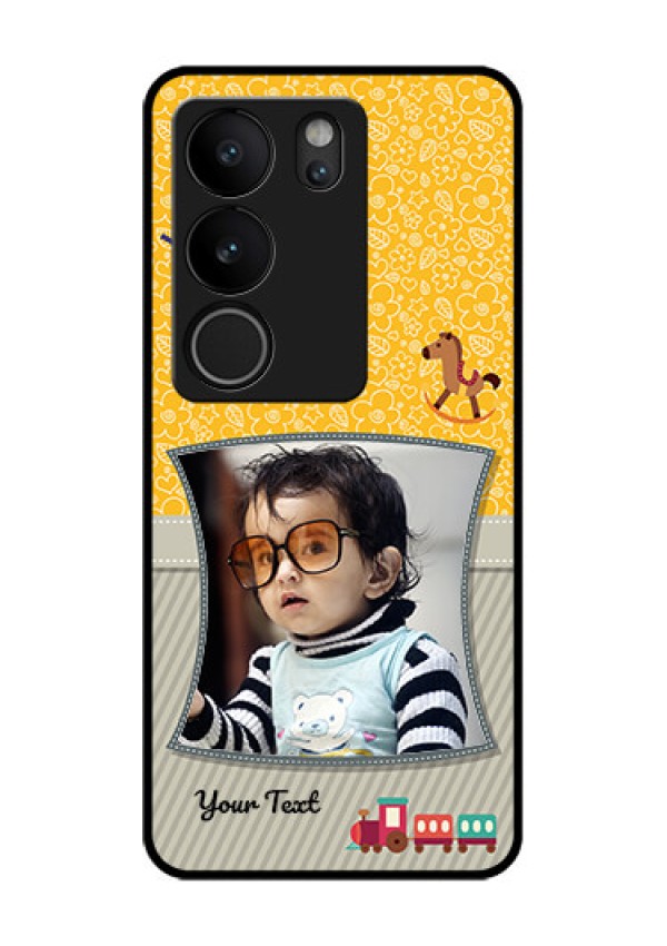 Vivo V29 5G Custom Glass Phone Case - Baby Picture Upload Design