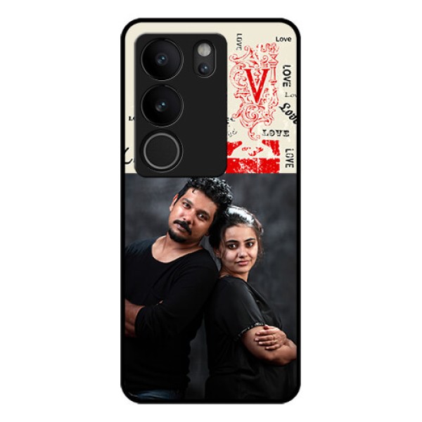 Vivo V29 5G Custom Glass Phone Case - Trendy Love Design Case Vivo V29 5G Custom Glass Phone Case - Trendy Love Design Case