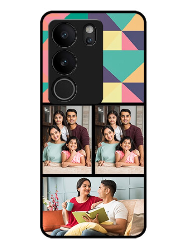 Custom Vivo V29 5G Custom Glass Phone Case - Bulk Pic Upload Design