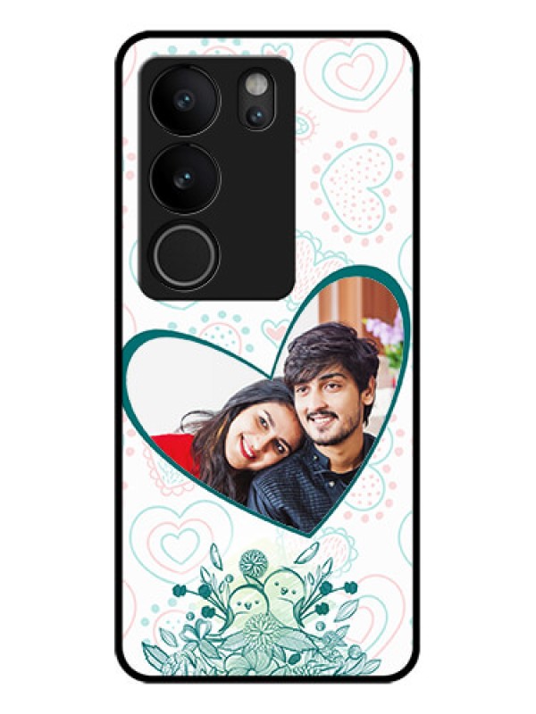 Custom Vivo V29 5G Custom Glass Phone Case - Premium Couple Design