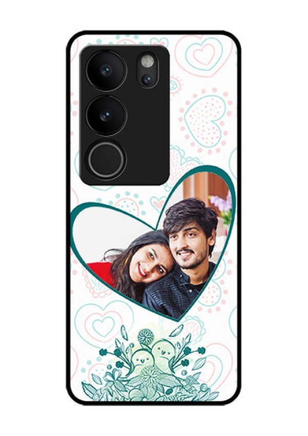 Vivo V29 5G Custom Glass Phone Case - Premium Couple Design