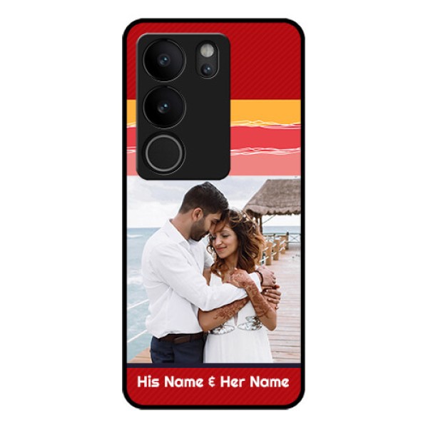Vivo V29 5G Custom Glass Phone Case - Colorful Case Design