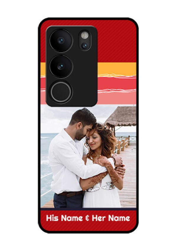 Vivo V29 5G Custom Glass Phone Case - Colorful Case Design