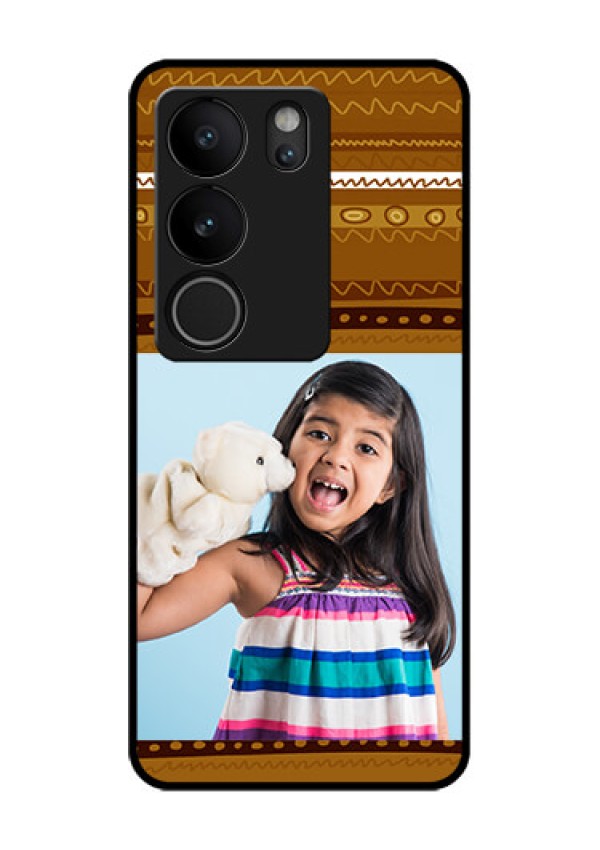 Vivo V29 5G Custom Glass Phone Case - Friends Picture Upload Design