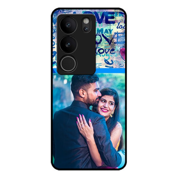 Vivo V29 5G Custom Glass Phone Case - Colorful Love Design Vivo V29 5G Custom Glass Phone Case - Colorful Love Design