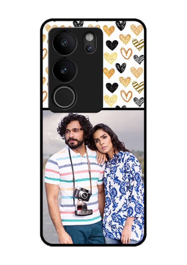 Vivo V29 5G Custom Glass Phone Case - Love Symbol Design