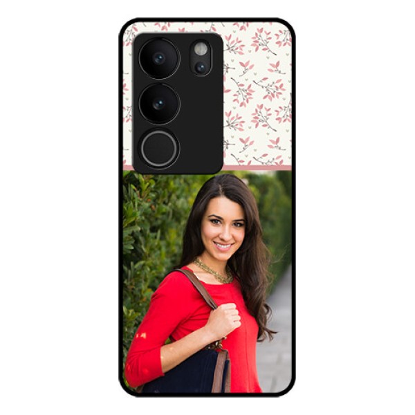 Vivo V29 5G Custom Glass Phone Case - Stunning Floral Design