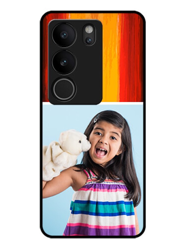 Custom Vivo V29 5G Custom Glass Phone Case - Multi Color Design