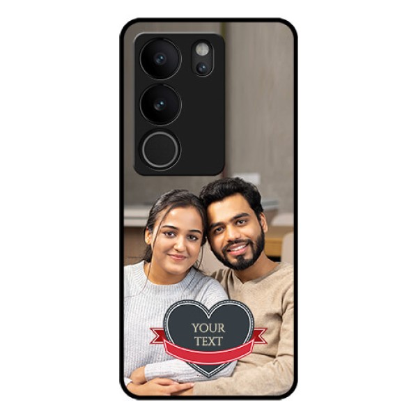 Vivo V29 5G Custom Glass Phone Case - Just Married Couple Design Vivo V29 5G Custom Glass Phone Case - Just Married Couple Design