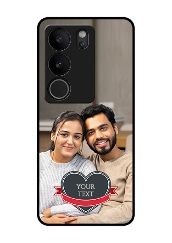 Vivo V29 5G Custom Glass Phone Case - Just Married Couple Design