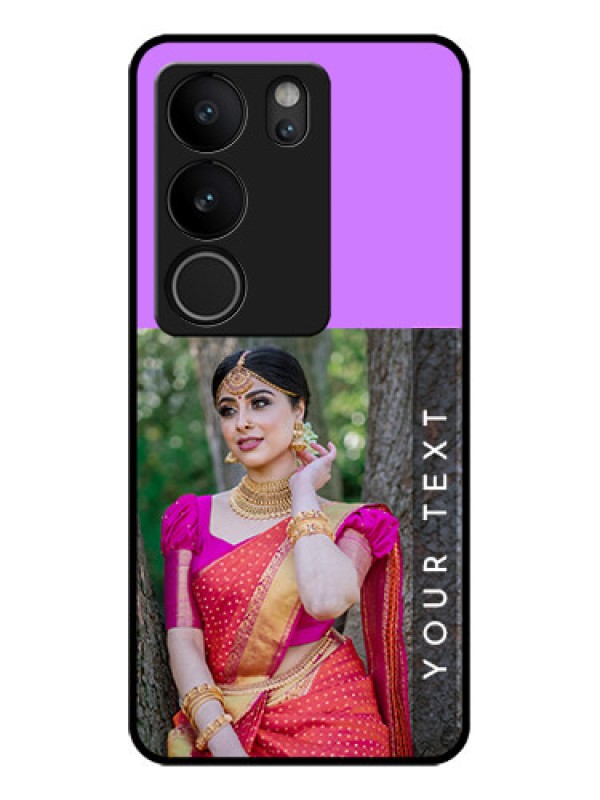 Custom Vivo V29 5G Custom Glass Phone Case - Birthday Icons Design