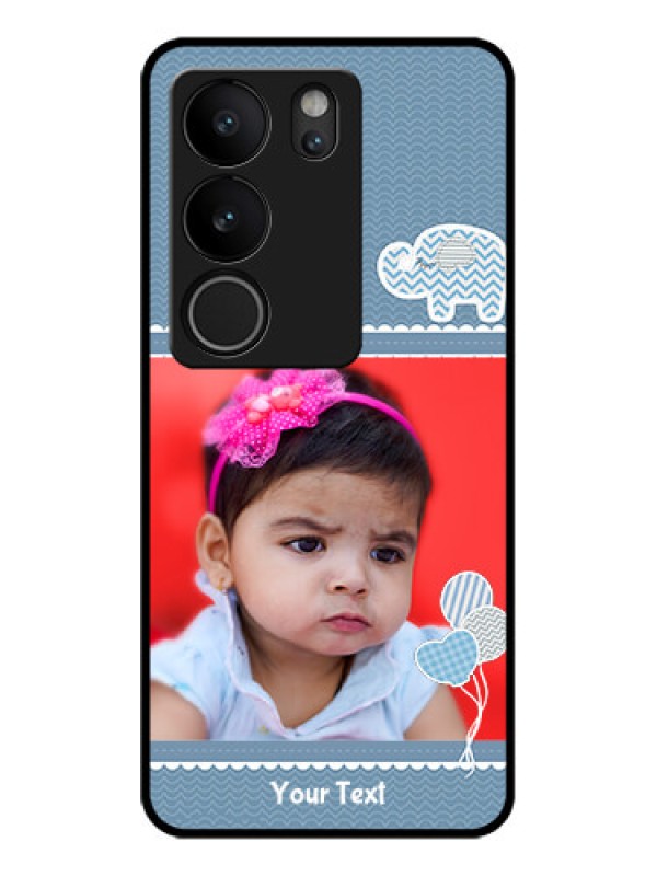 Custom Vivo V29 5G Custom Glass Phone Case - With Kids Pattern Design