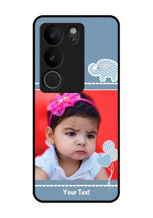 Vivo V29 5G Custom Glass Phone Case - With Kids Pattern Design